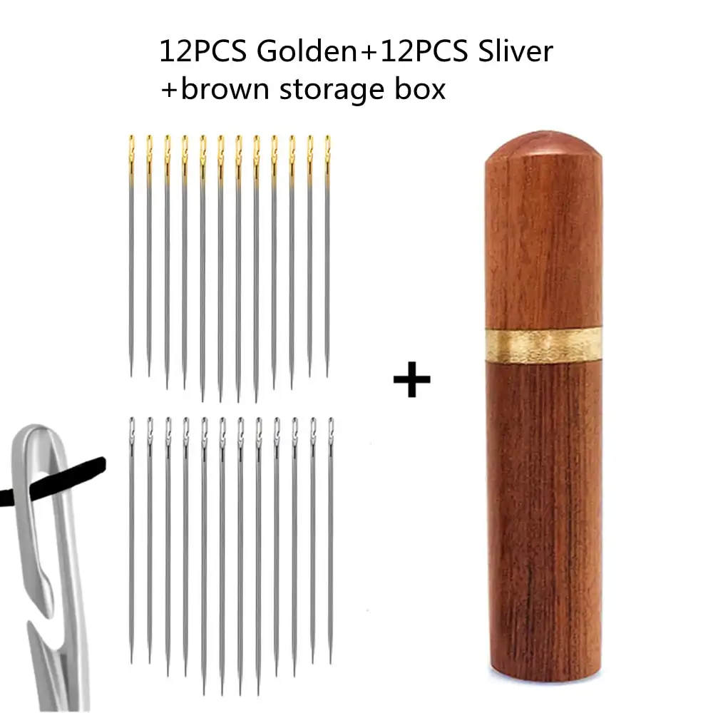 Self Threading Sewing Needles