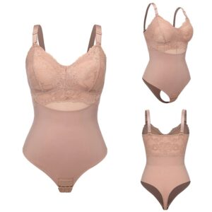 Sexy Lace Tummy Control Bodysuit Shapewear