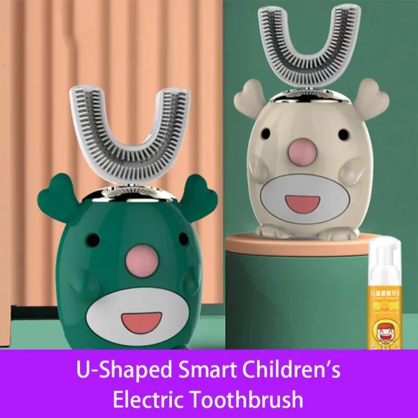 Smart 360 Degree U-Shaped Childrens Electric Toothbrush