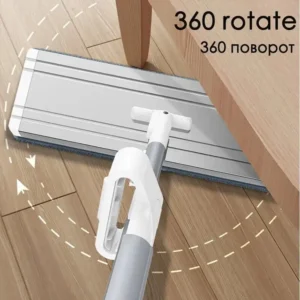 Squeeze Flat Mop Hand Free Washing
