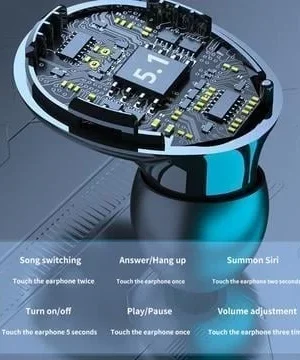 TWS Bluetooth 5.1 Earphones Waterproof Charging Box