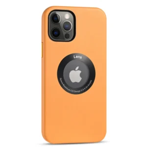 Tempered Glass Back Leather Magnetic Charging Case for iPhone