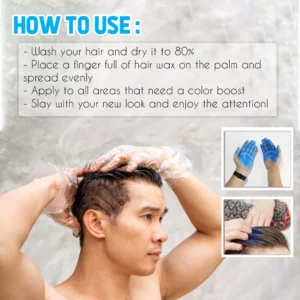 Temporary Color Hair Wax