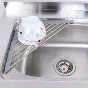 Roll Up Triangular Dish Drying Rack