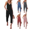 WIDE LEG JUMPSUIT WITH POCKETS