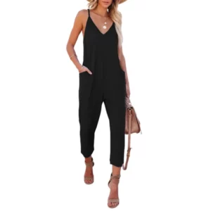 WIDE LEG JUMPSUIT WITH POCKETS