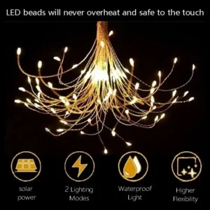 Waterproof Solar Garden Fireworks Lights
