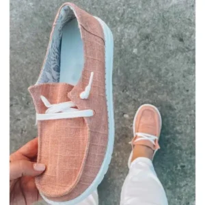 Women’s Canvas Lace-Up Loafers