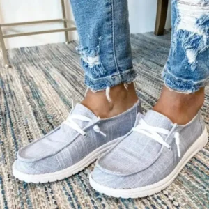 Women’s Canvas Lace-Up Loafers