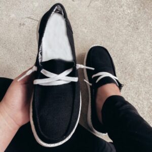 Women’s Canvas Lace-Up Loafers