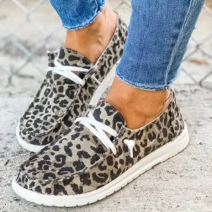 Women’s Canvas Lace-Up Loafers