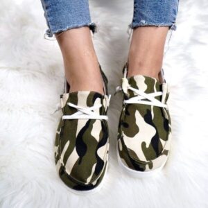 Women’s Canvas Lace-Up Loafers