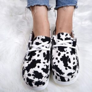 Women’s Canvas Lace-Up Loafers