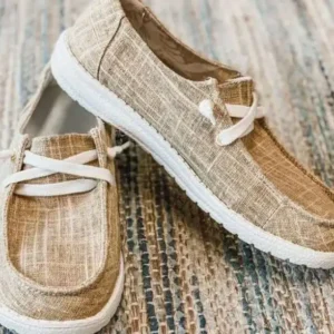 Women’s Canvas Lace-Up Loafers