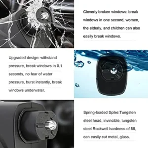 2022 Upgraded 3 In 1 Car Emergency Window Breaker