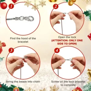 24 DAYS COUNTDOWN CALENDAR DIY CHRISTMAS ADVENT CALENDAR BRACELETS SET