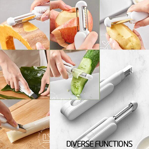 3 in 1 Multifunctional Rotary Paring Knife