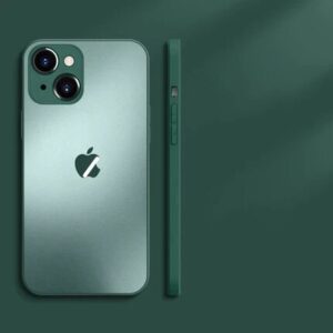 AG Glass Lens Protection Frosted Case For iPhone