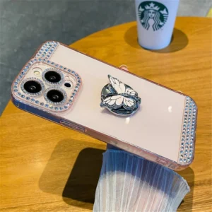Butterfly Diamond Silicone Case Cover For Iphone