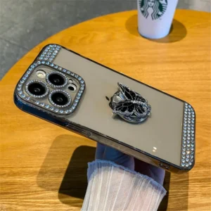 Butterfly Diamond Silicone Case Cover For Iphone