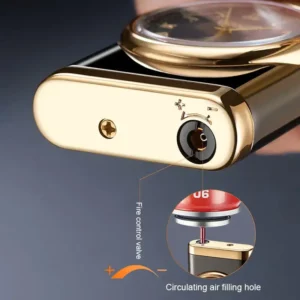 Creative Dial Rocker Arm Inflatable Windproof Lighter