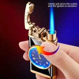 Creative Dial Rocker Arm Inflatable Windproof Lighter