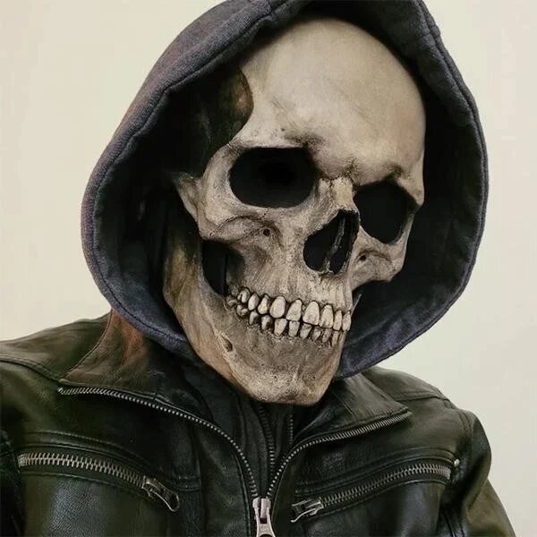 Creep Halloween Human Skull Mask