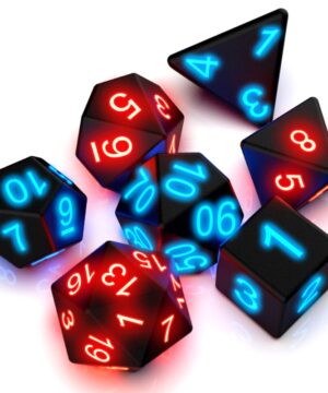 DND Dice Rechargeable with Charging Box 7 Pcs