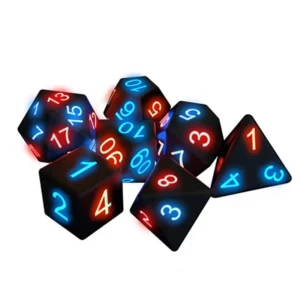 DND Dice Rechargeable with Charging Box 7 Pcs