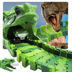 Dinosaur Railway Car Track Racing Toy