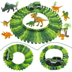 Dinosaur Railway Car Track Racing Toy