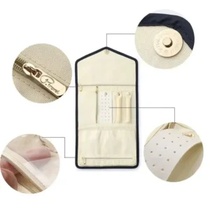 Foldable Velvet Travel Accessory Pouch