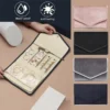 Foldable Velvet Travel Accessory Pouch