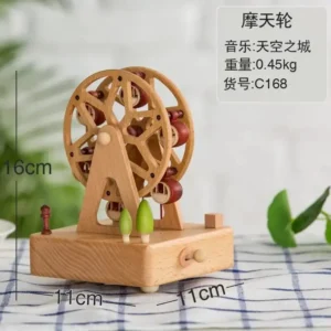 Handmade Wooden Rotating Music Boxes