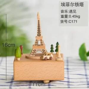 Handmade Wooden Rotating Music Boxes