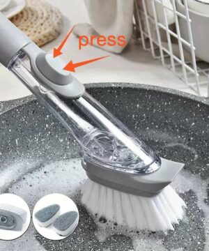 Kitchen Sink Scrubber Dish Washing Cleaning Brush Tool