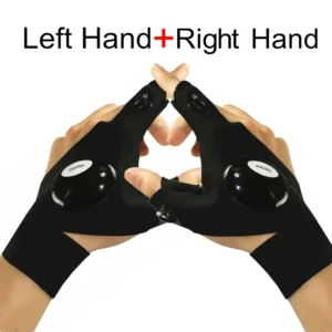 LED Gloves with Waterproof Lights