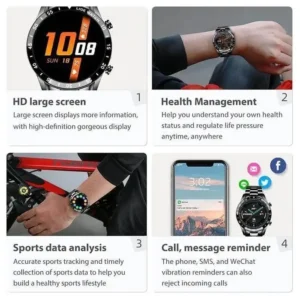 Luxury Mens and Womens Watch Bluetooth Call IP67 Waterproof