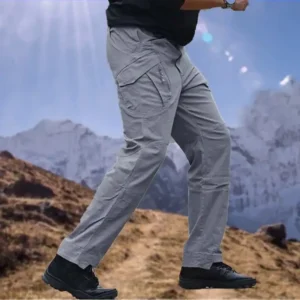 Mens Tactical Waterproof Cargo Pants Soldier Work Combat Hiking Trousers Outdoor