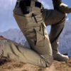 Mens Tactical Waterproof Cargo Pants Soldier Work Combat Hiking Trousers Outdoor