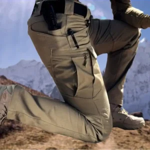 Mens Tactical Waterproof Cargo Pants Soldier Work Combat Hiking Trousers Outdoor