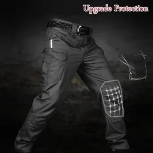 Mens Tactical Waterproof Cargo Pants Soldier Work Combat Hiking Trousers Outdoor