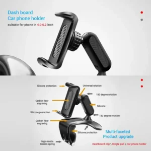 Multi-Functional Car Dashboard Phone Holder