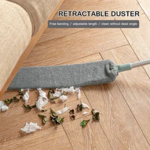 Multifunction Retractable Microfiber Dust Brush Gap Mop
