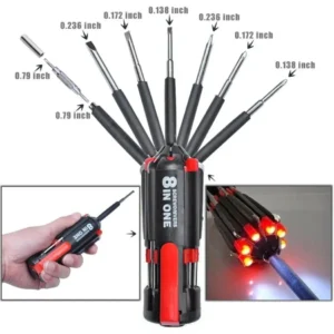 Multihead LED Torch Light Up Screwdriver