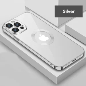 New Version 2.0 Transparent Electroplated iPhone Case With Camera Protector