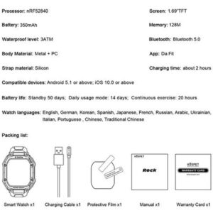Outdoor Sports Three Defense Smart Watch