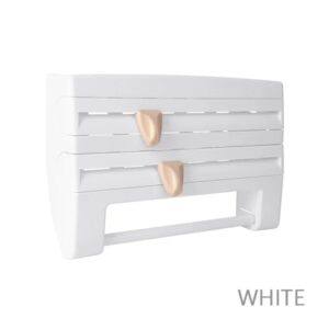 Plastic Wrap Storage Rack With Cutter Foil Storage Rack