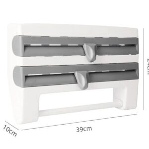 Plastic Wrap Storage Rack With Cutter Foil Storage Rack