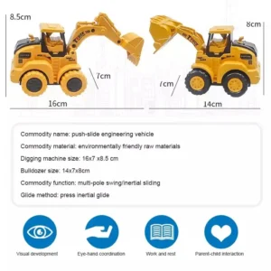 Press & Go Engineering Car Toys
